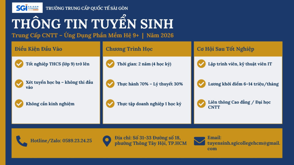 Tuyển sinh CNTT hệ 9+