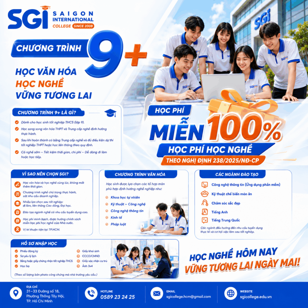 Chương trình trung cấp Hệ 9+